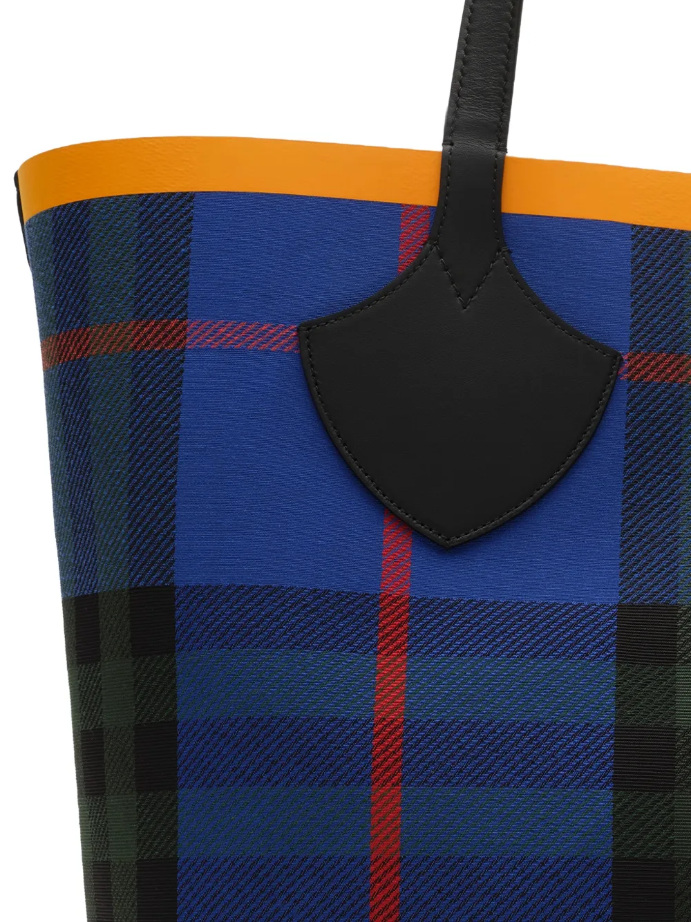  Burberry Large Check Tote - Azul 