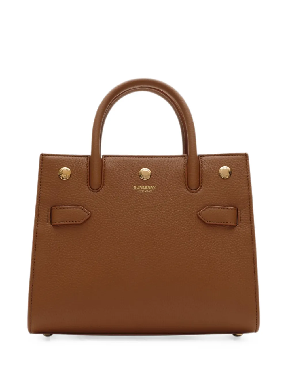 Burberry mini title bag - Marrone