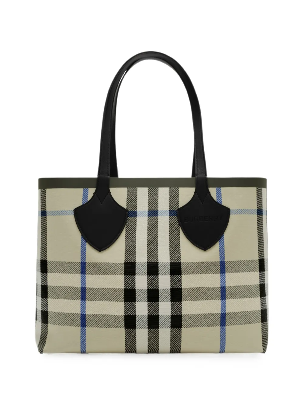 Burberry Mittelgroße Check Tote Bag - Nude