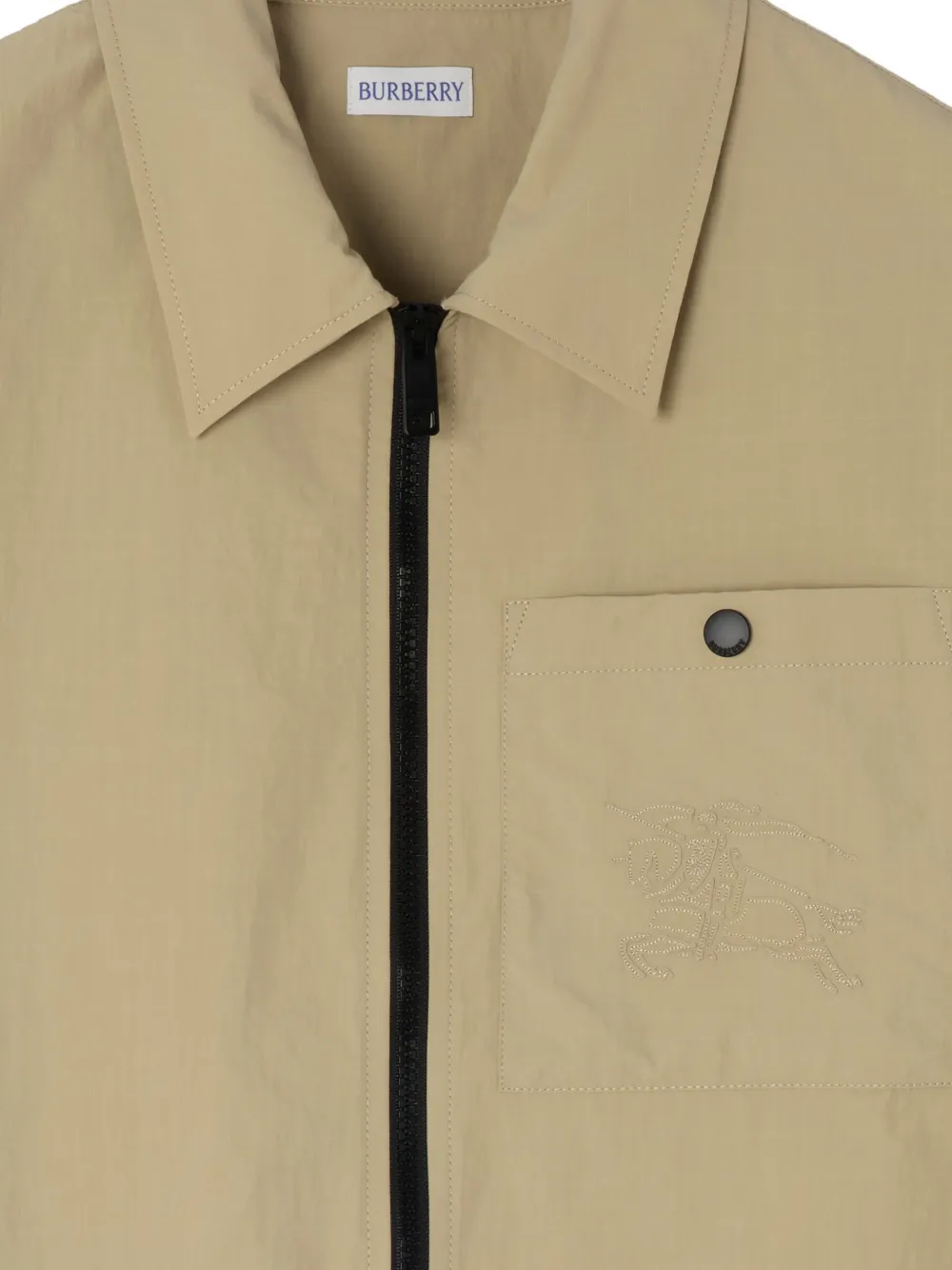 Burberry Nylon shirtjack met rits Beige