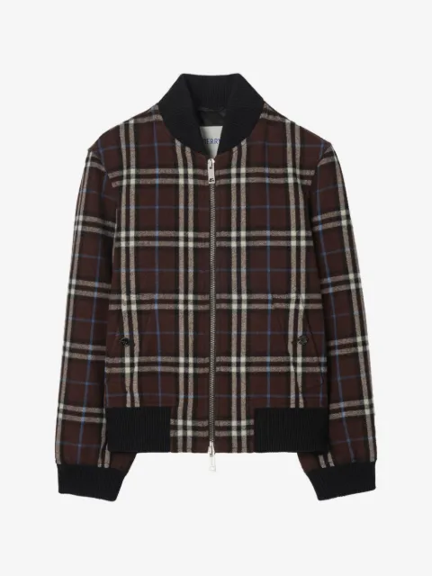 Burberry Bomber in lana Check