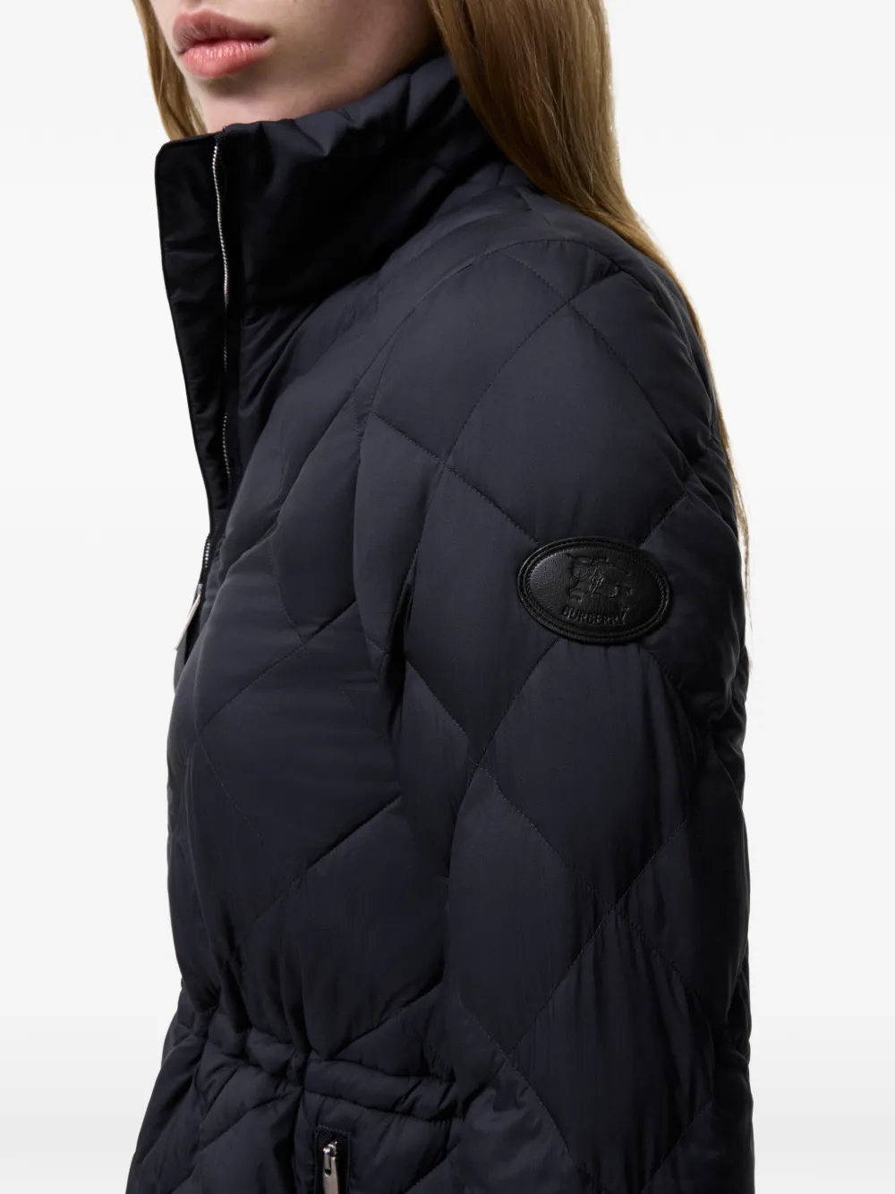 Burberry Nylon gewatteerde jas Blauw