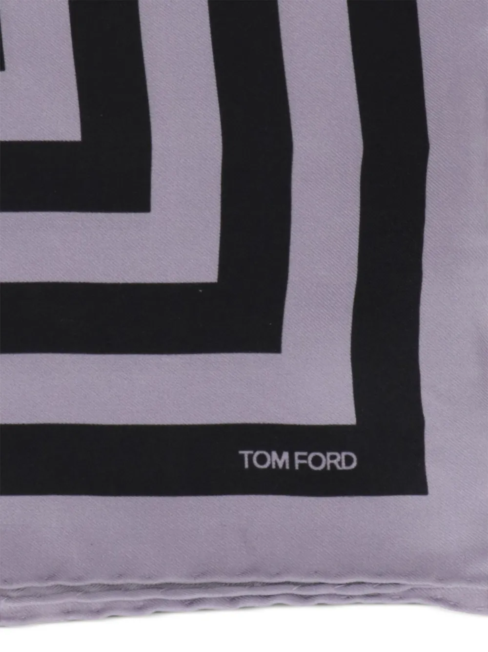 TOM FORD Pochet met geometrische print en logodetail Paars