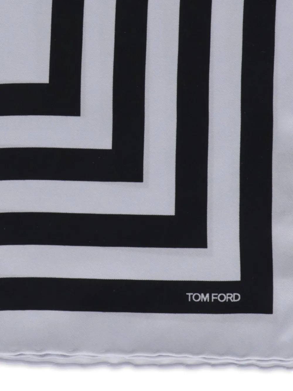 TOM FORD Pochet met geometrische print Blauw