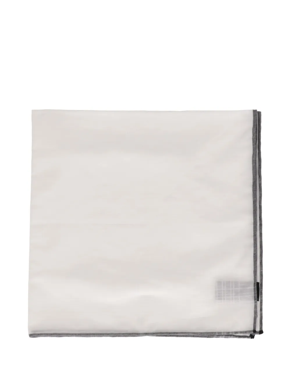 TOM FORD contrast-border pocket square - Bianco