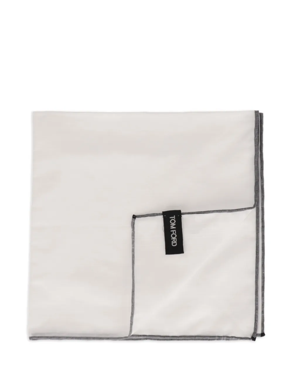 TOM FORD Pochet met contrasterende rand Wit