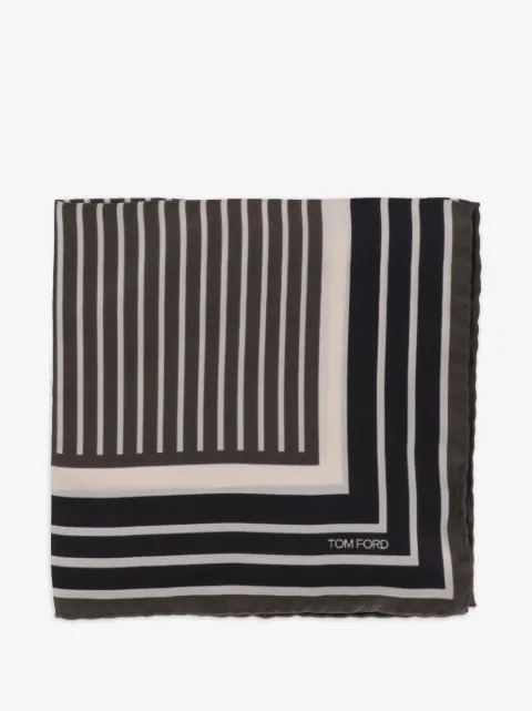 TOM FORD pañuelo de bolsillo con logo estampado