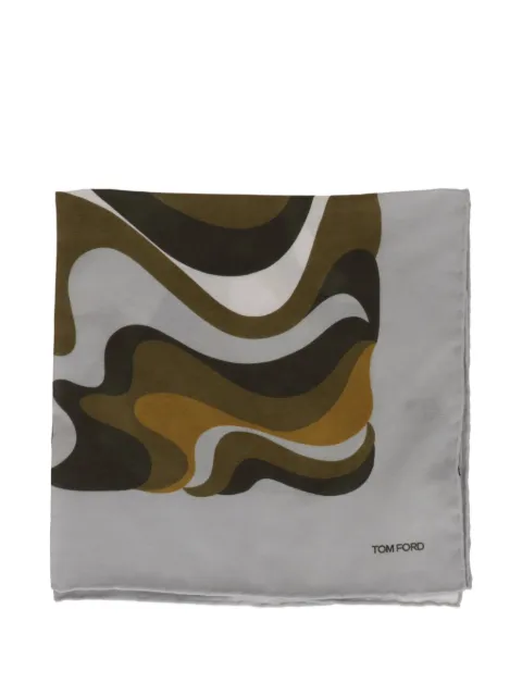 TOM FORD abstract-print pocket square