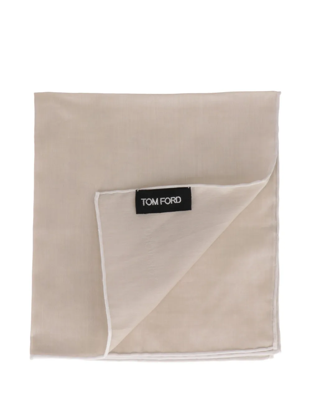 TOM FORD Pochet met logodetail Beige