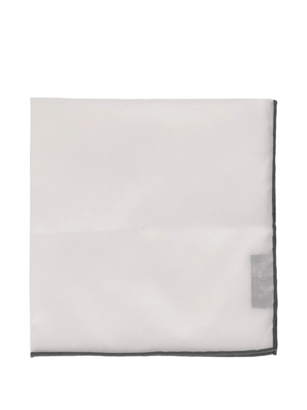 TOM FORD contrast-trim pocket square - Bianco