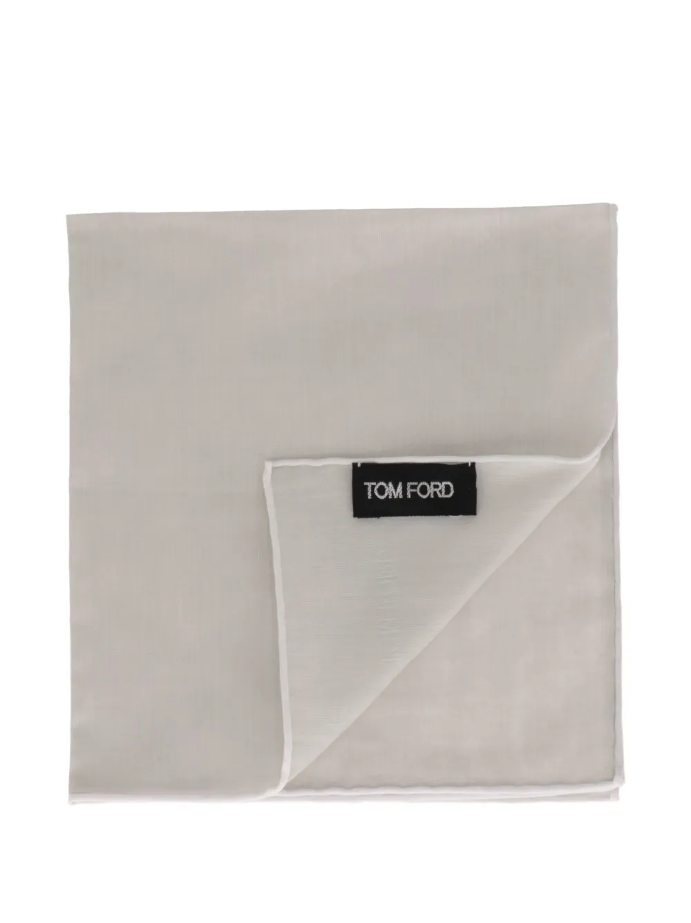 TOM FORD Pochet met opgerolde afwerking Beige