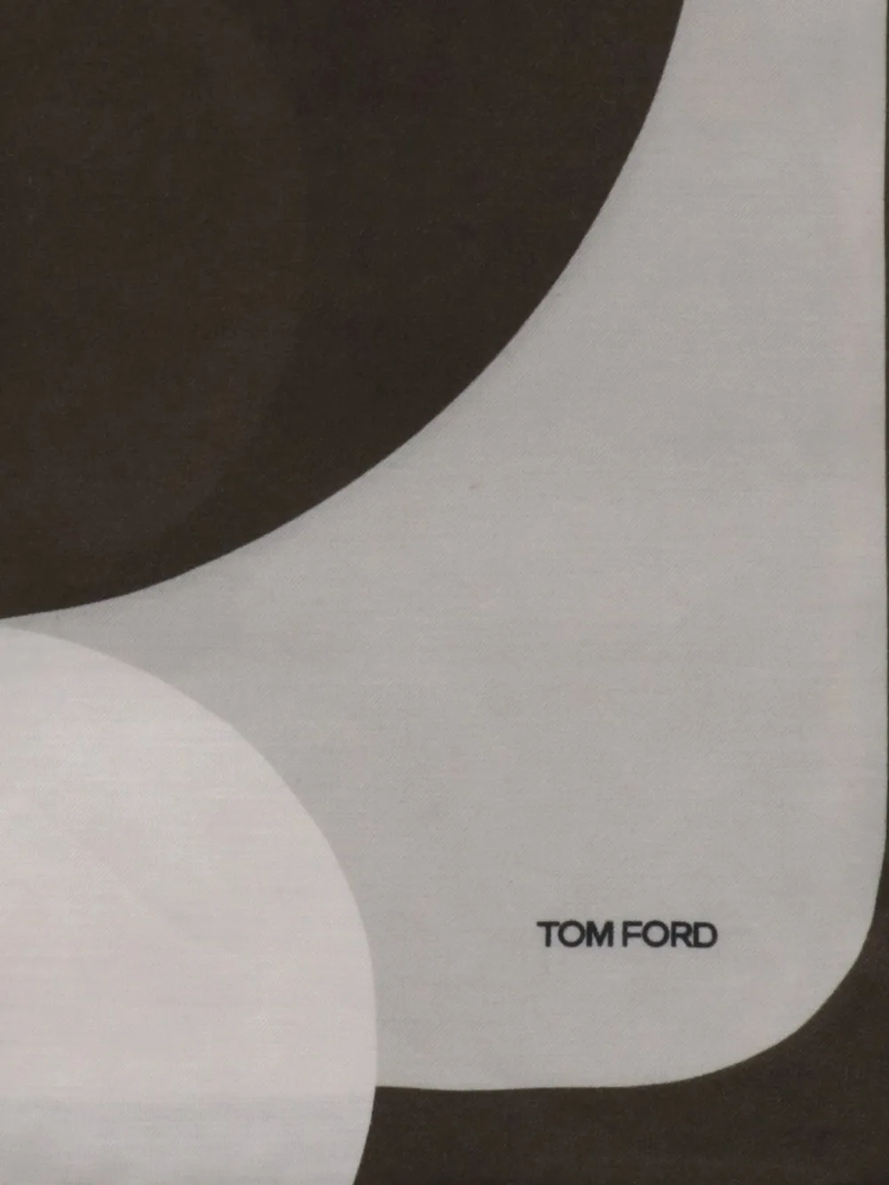 TOM FORD Pochet met abstract patroon Zwart