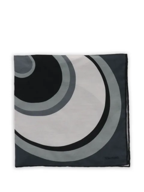 TOM FORD geometric-print pocket square