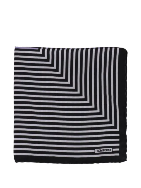 TOM FORD striped-pattern pocket square