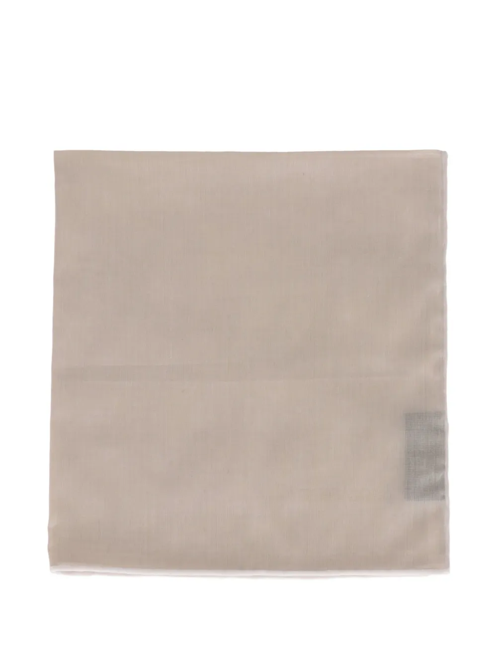 TOM FORD contrast-trim pocket square - Grau