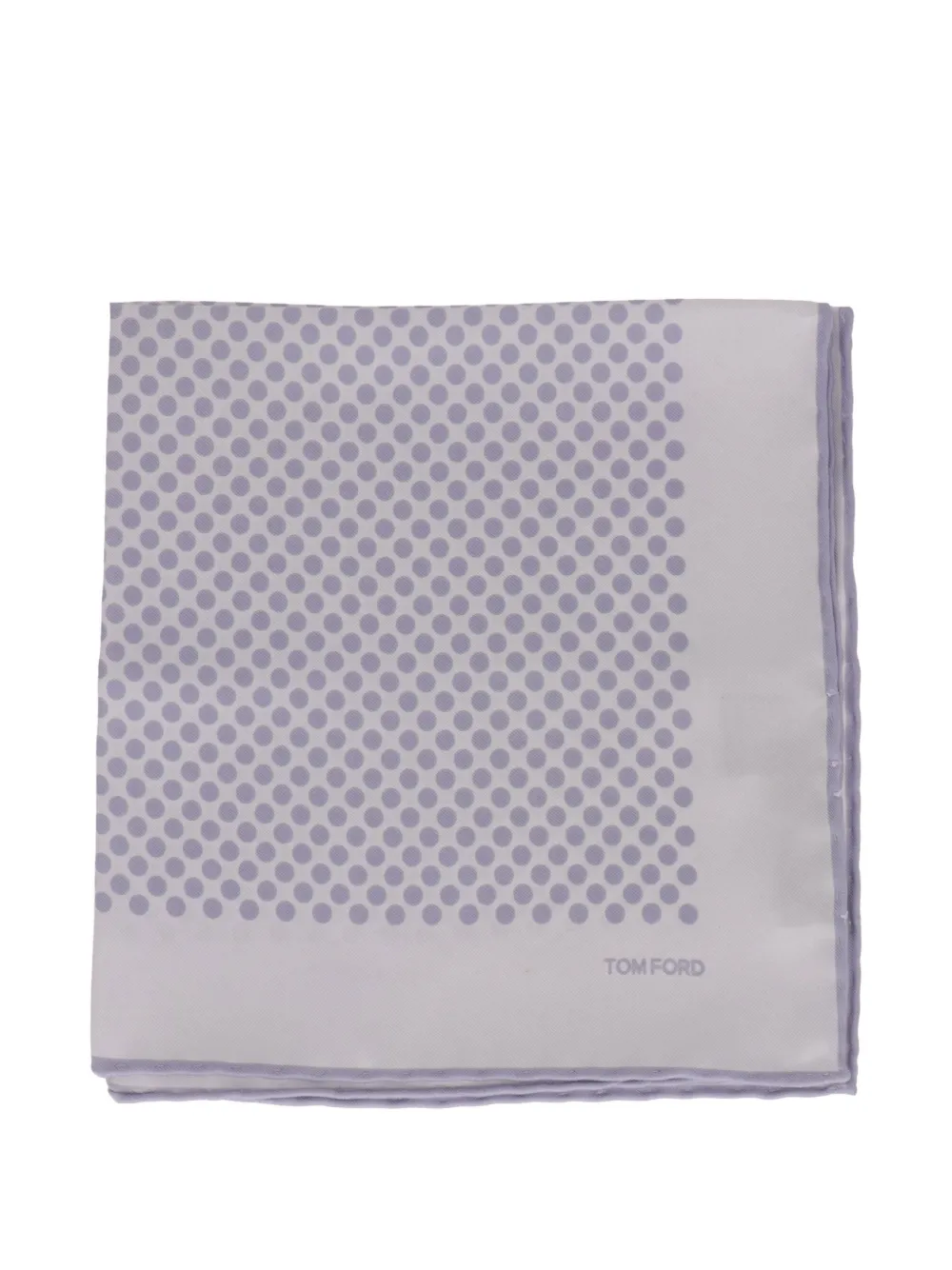 TOM FORD polka-dot pocket square - Bianco