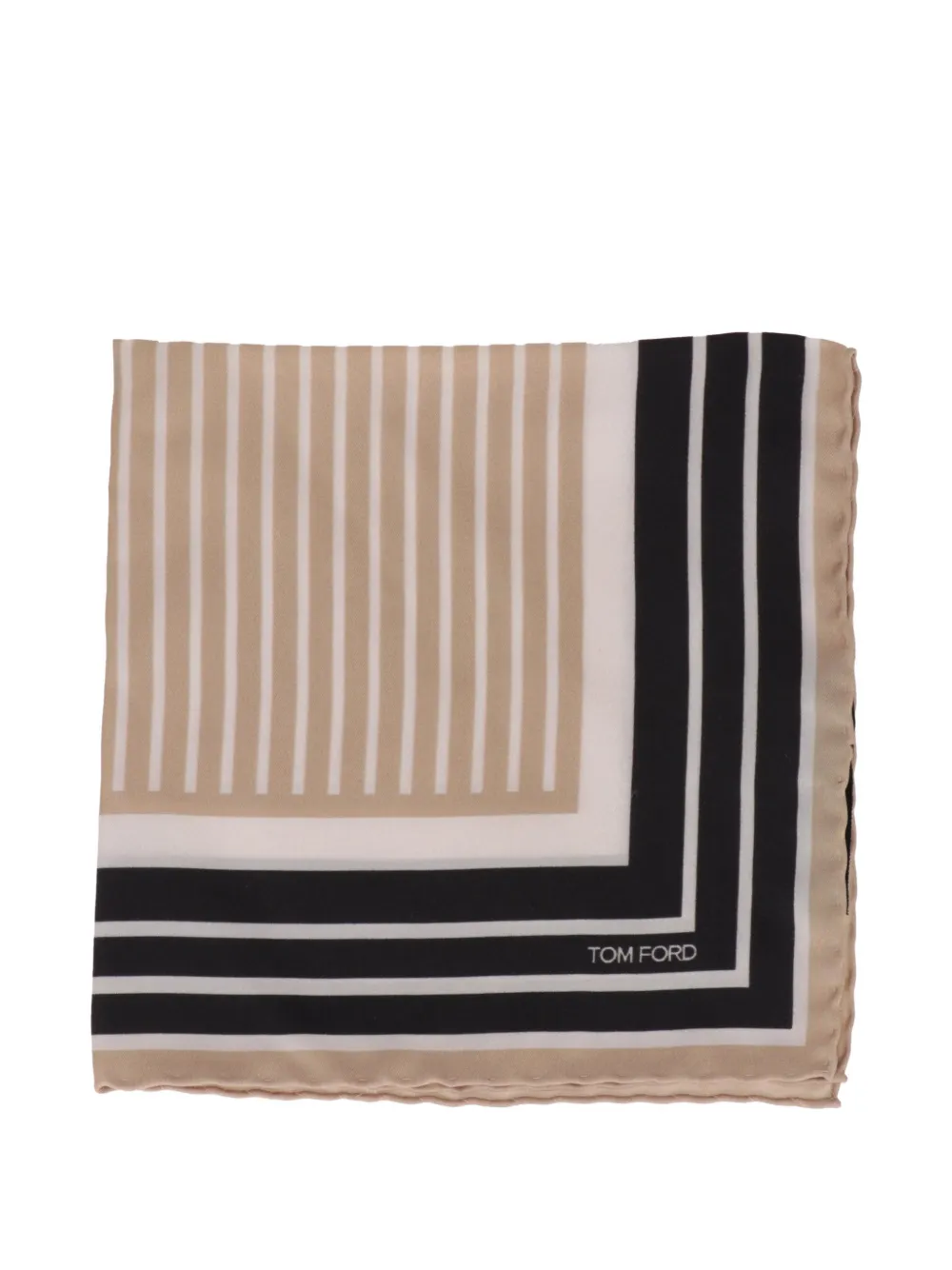 TOM FORD striped pocket square - Toni neutri