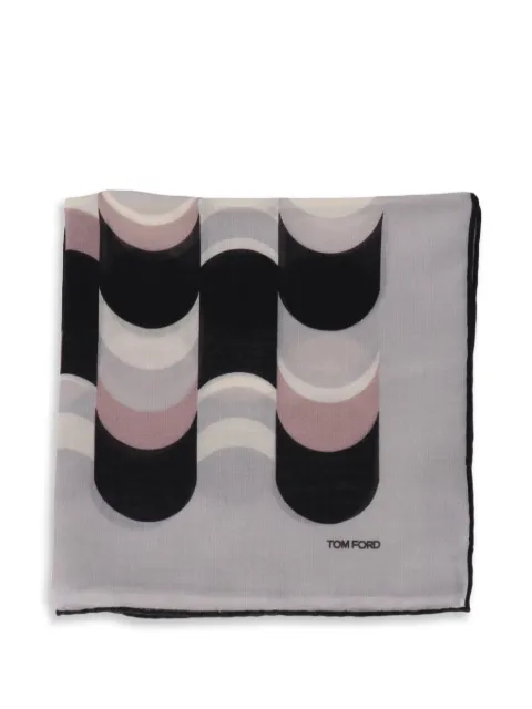 TOM FORD geometric-print pocket square