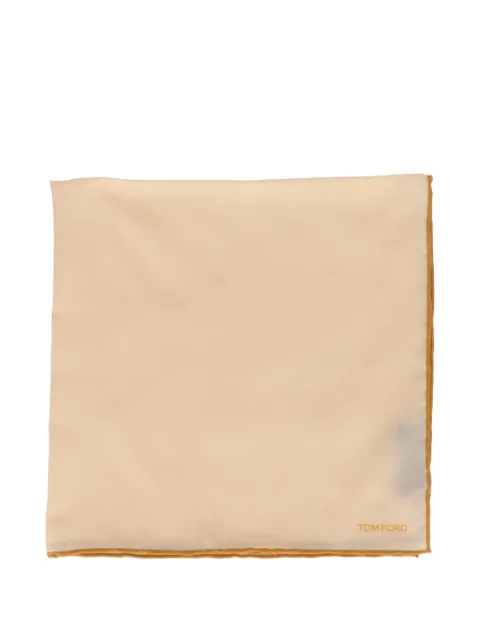 TOM FORD logo-detailed pocket square
