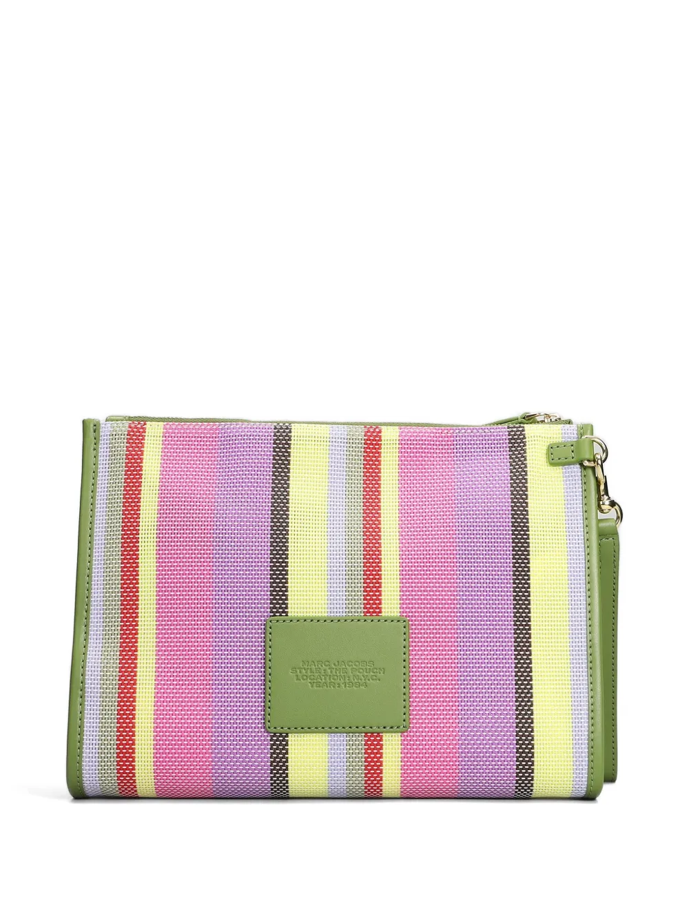 Marc Jacobs The Pouch gestreepte clutch Rood
