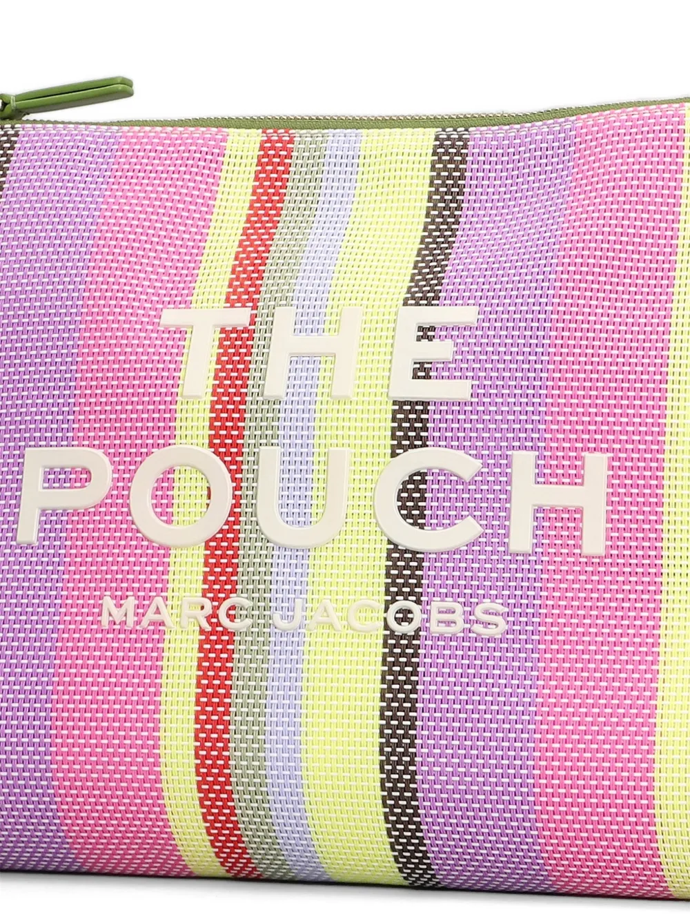 Marc Jacobs The Pouch gestreepte clutch Rood