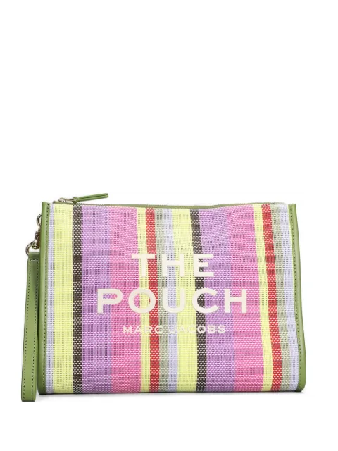 Marc Jacobs The Pouch striped clutch bag