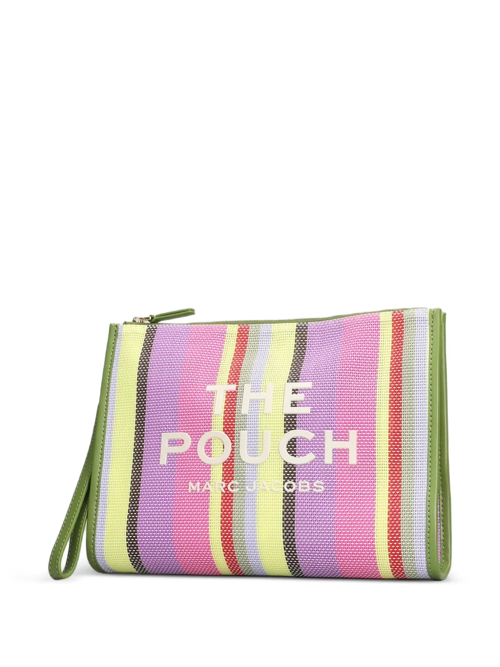 Marc Jacobs The Pouch gestreepte clutch Rood
