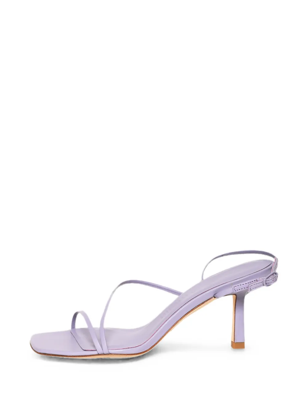 Studio Amelia Bias Wrap strappy square-toe sandals Paars