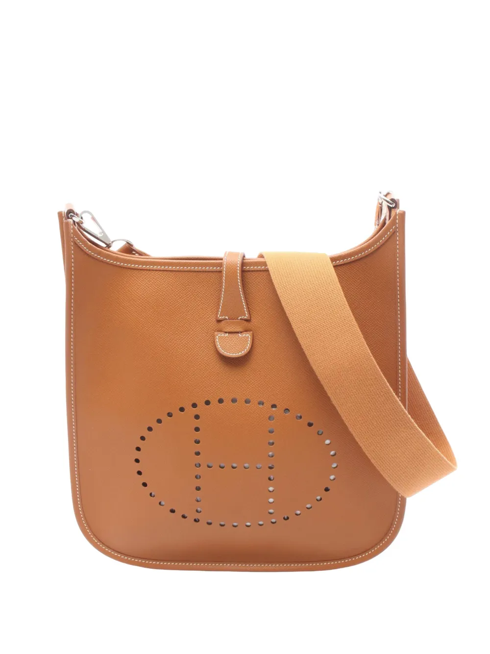 Hermès Pre-Owned 2007 Epsom Evelyne II PM crossbody bag - Marrone