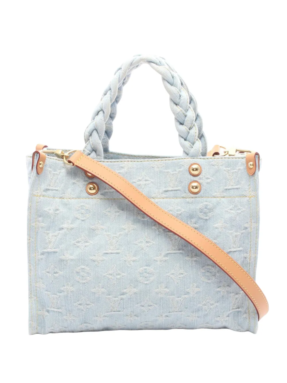 Louis Vuitton Pre-Owned 2021-2026 Monogram Denim Let Go PM satchel - Blu