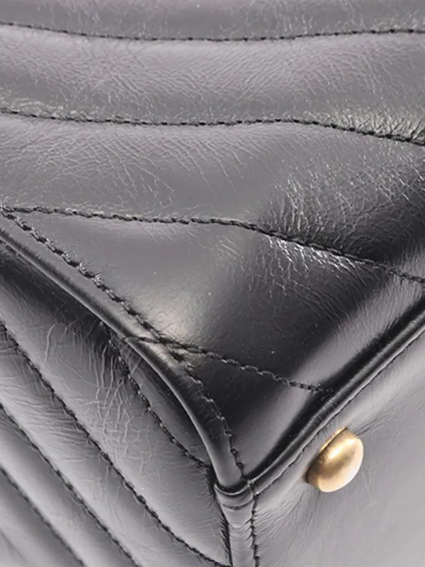 CHANEL Pre-Owned 2017-2018 シェブロン チェーン タイムレス トート
