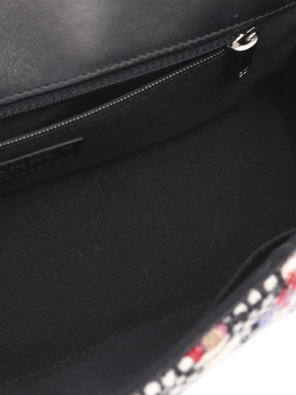 Chanel Pre-owned 2016-2017 Tweed Coco Corset Flap Crossbody Bag in Black, view 5
