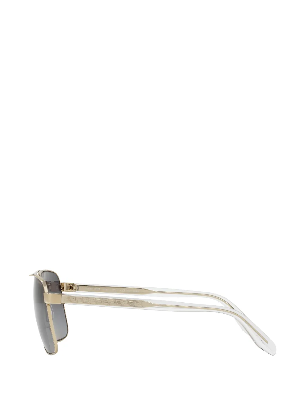 Versace Ve 2174 1252t3 Navigator Polarized Sunglasses In Blue