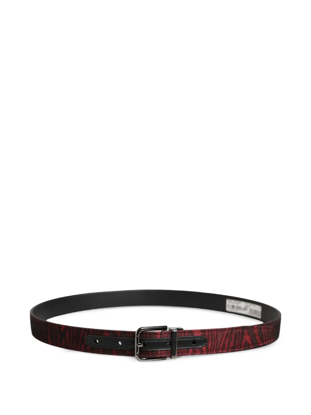 Dolce & Gabbana Riem met metalen gesp en jacquard Rood