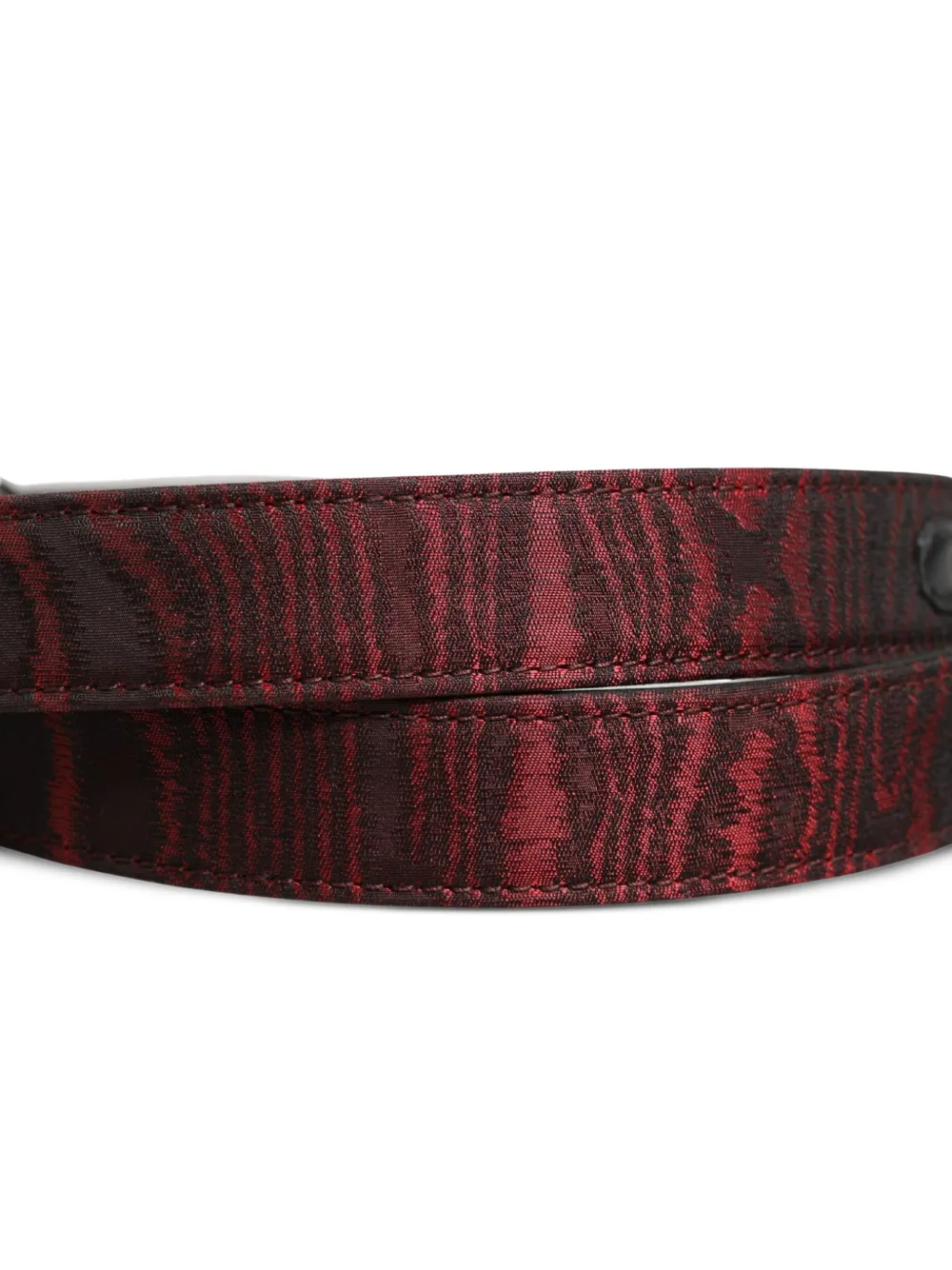 Dolce & Gabbana Riem met metalen gesp en jacquard Rood