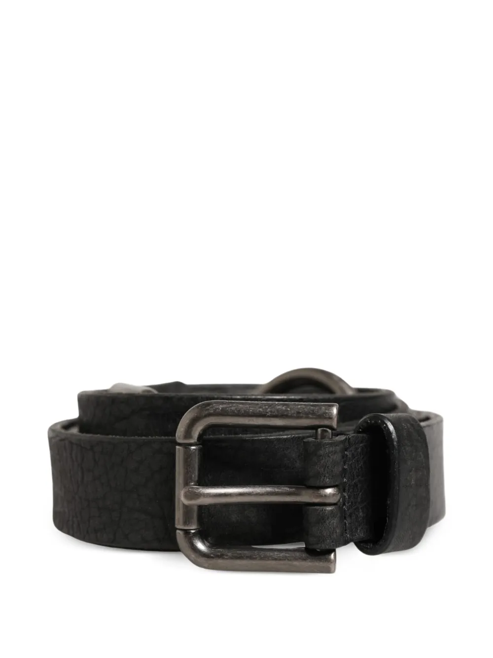 Dolce & Gabbana Cintura in pelle con fibbia - Nero