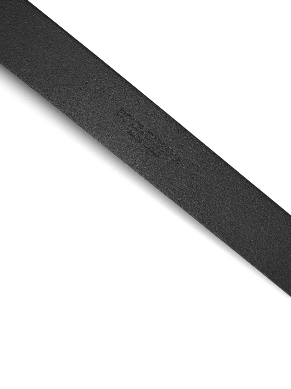 Dolce & Gabbana Leren riem met logoplakkaat Zwart