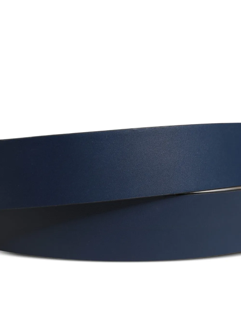 Dolce & Gabbana Leren riem met logogesp Blauw
