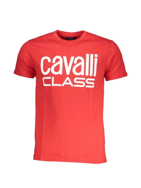 Cavalli Class logo-print cotton T-shirt