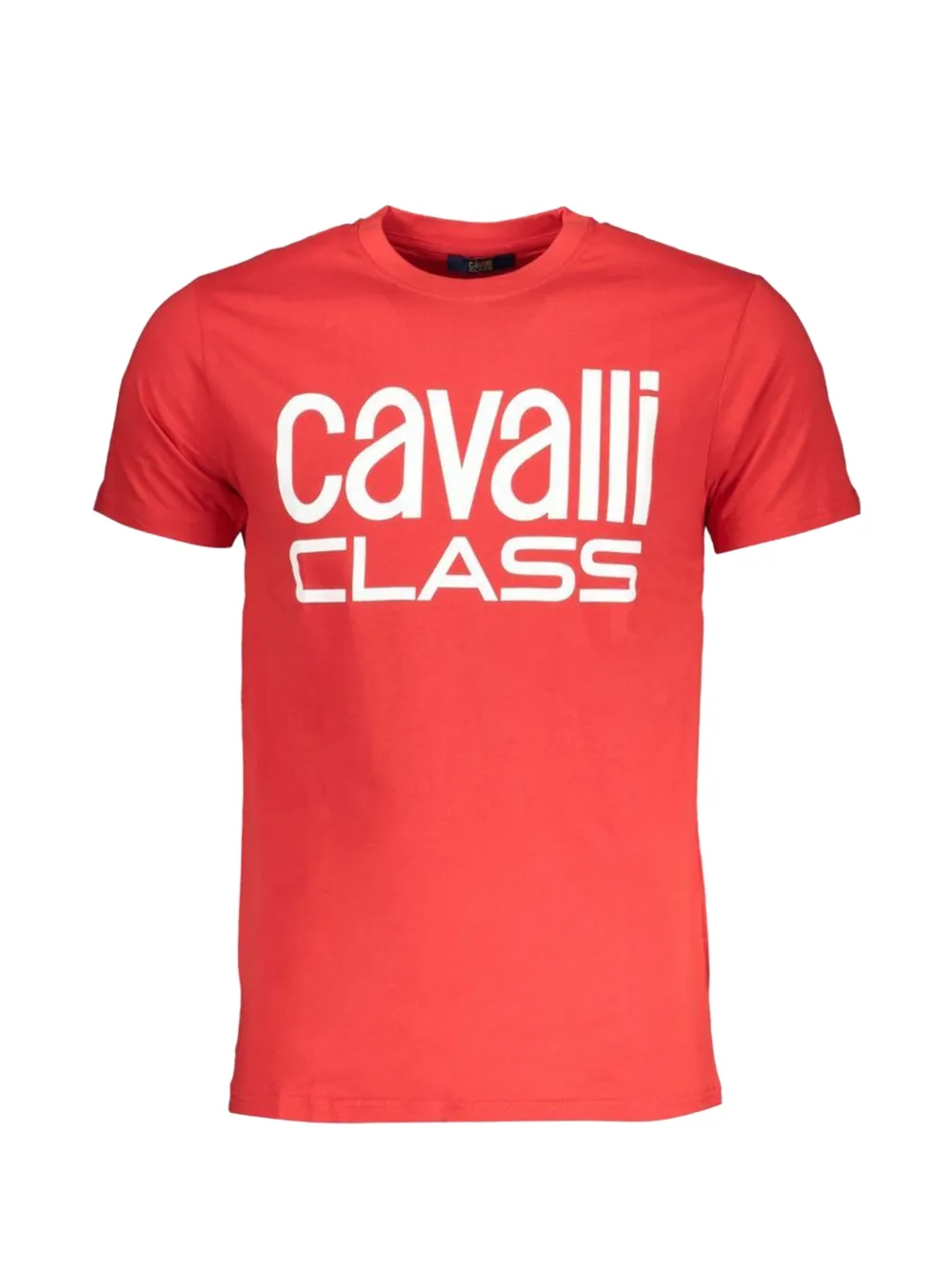 Cavalli Class logo-print cotton T-shirt - Rouge Cavalli Class logo-print cotton T-shirt - Rouge