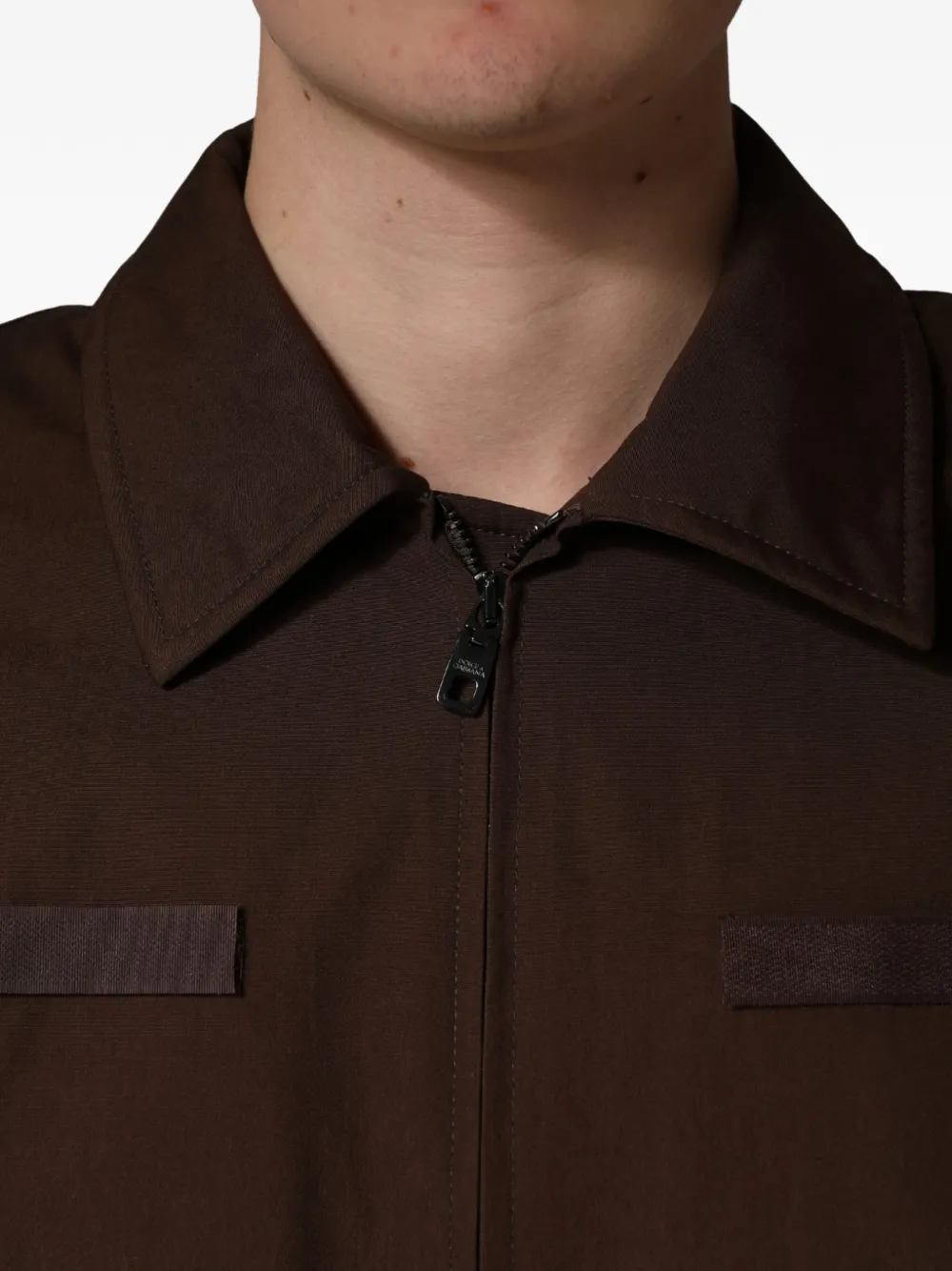 Dolce & Gabbana Bomberjack met rits Bruin