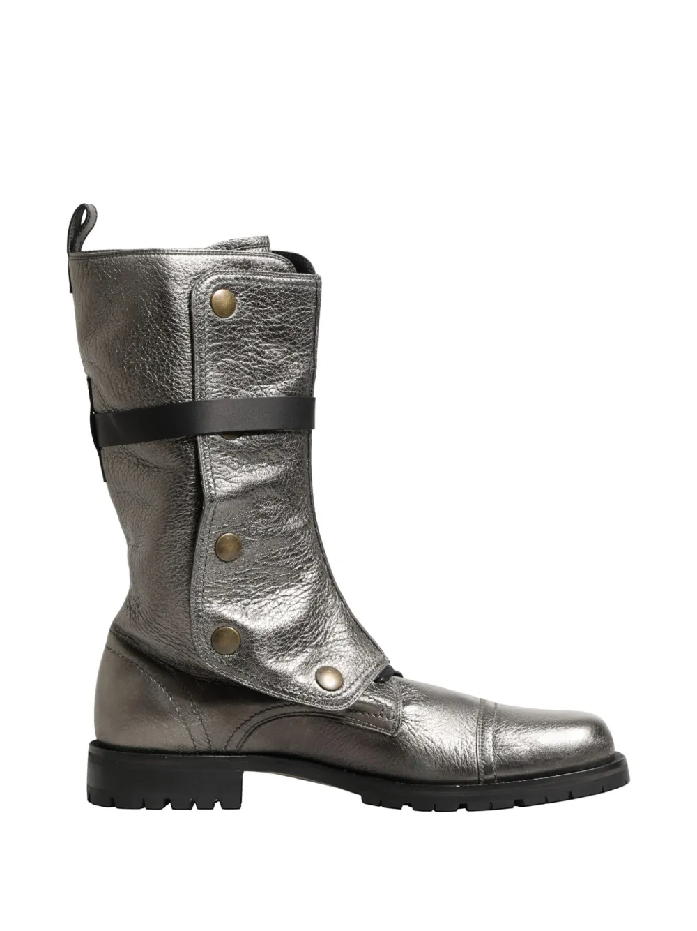 Dolce & Gabbana multi-buckle metallic boots · 44