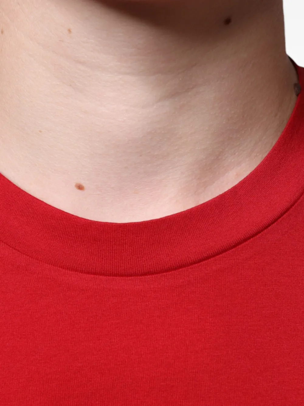 Dolce & Gabbana T-shirt met DG logo-reliëf Rood