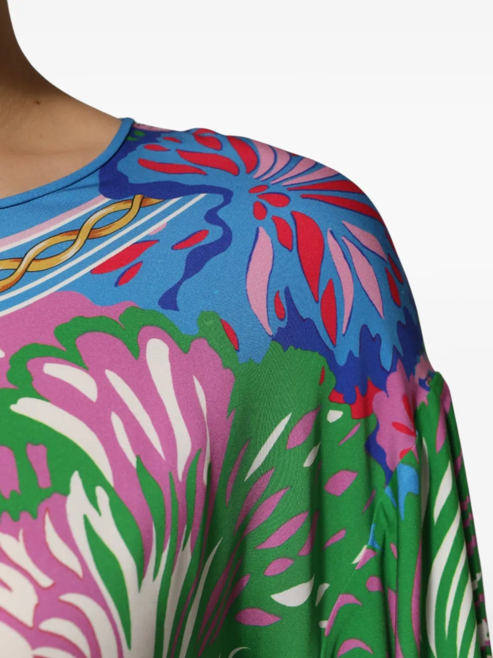 Dolce & Gabbana Top met bloemenprint Blauw