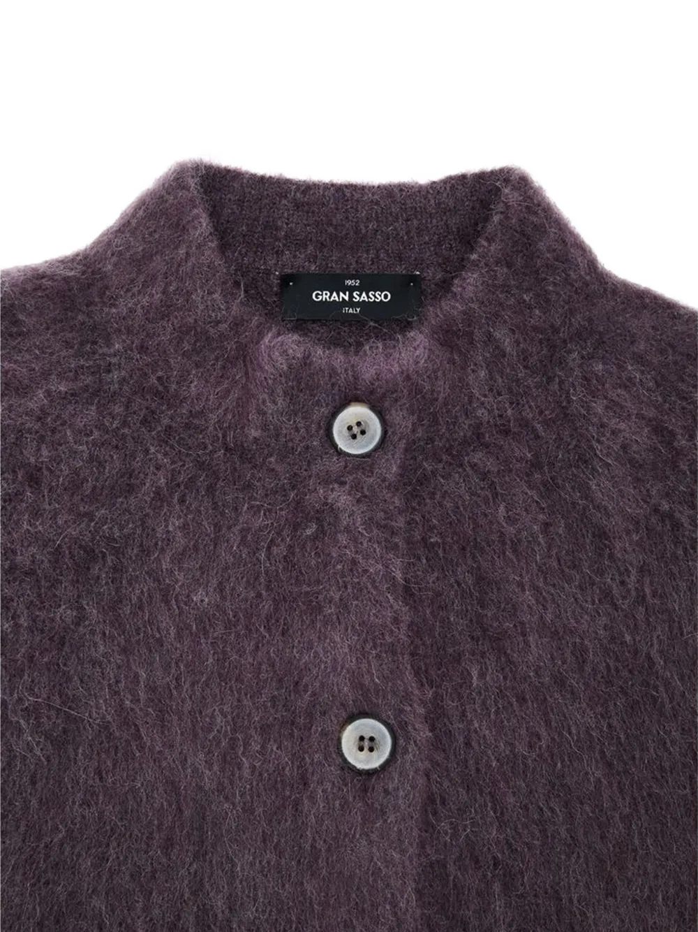 Gran Sasso Vest met geborstelde afwerking Paars