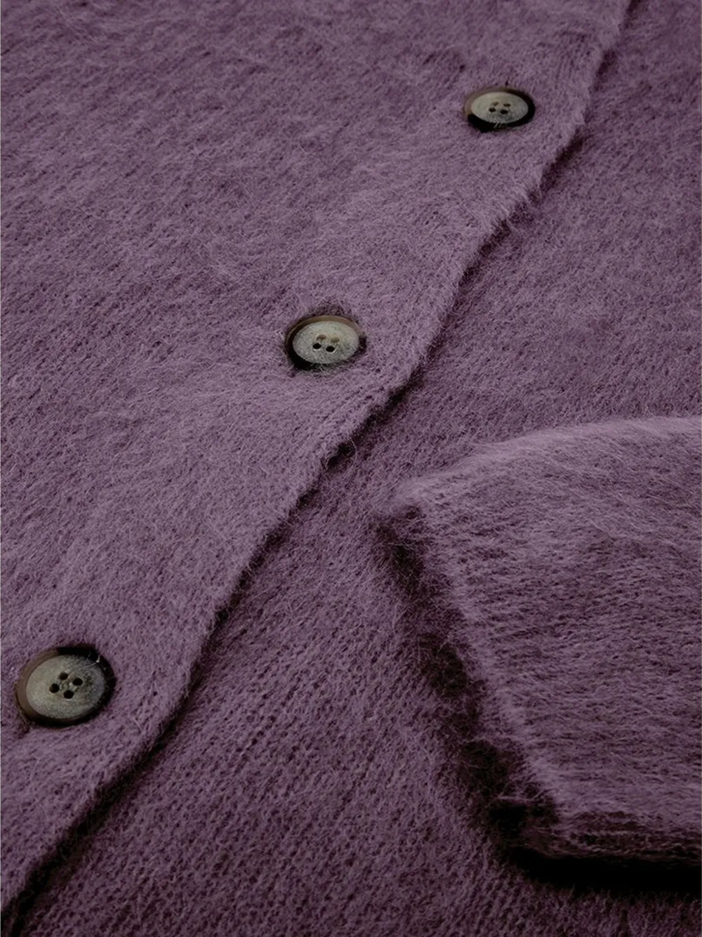 Gran Sasso Vest met geborstelde afwerking Paars