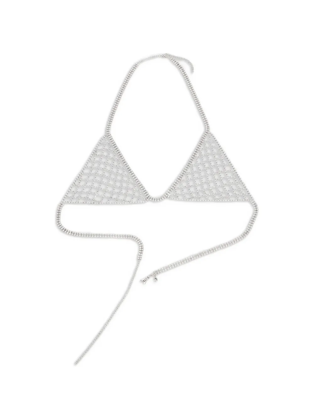Patrizia Pepe rhinestone-embellished bra Zilver