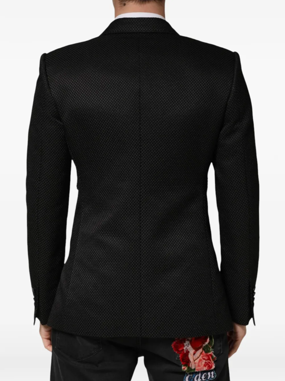 Dolce & Gabbana Blazer met dubbele rij knopen Zwart