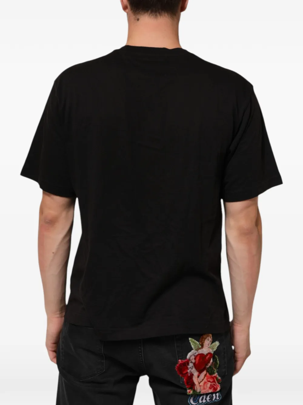 Dolce & Gabbana T-shirt met logoprint Zwart