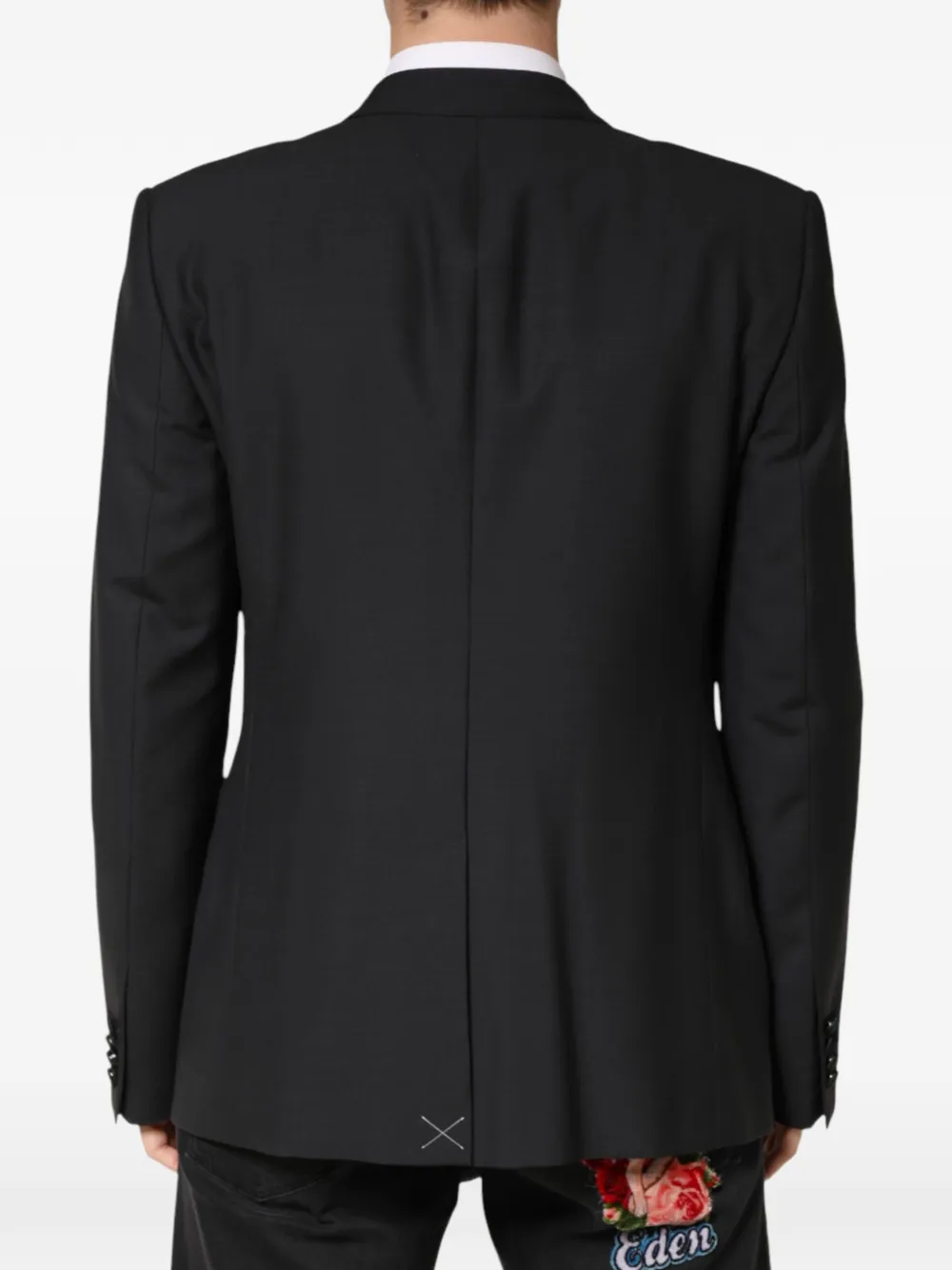 Dolce & Gabbana Blazer met enkele rij knopen Zwart